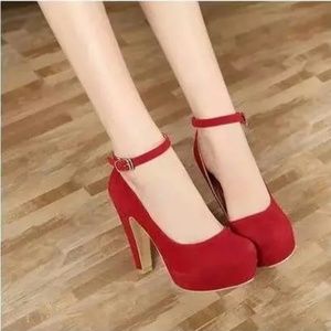 heels Autumn Flock Round toe High heels